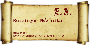 Reizinger Mónika névjegykártya
